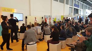 Full house @ session "Start-Ups in the hub" powered by Messe Berlin & GTAI