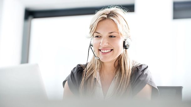 Woman with Headset