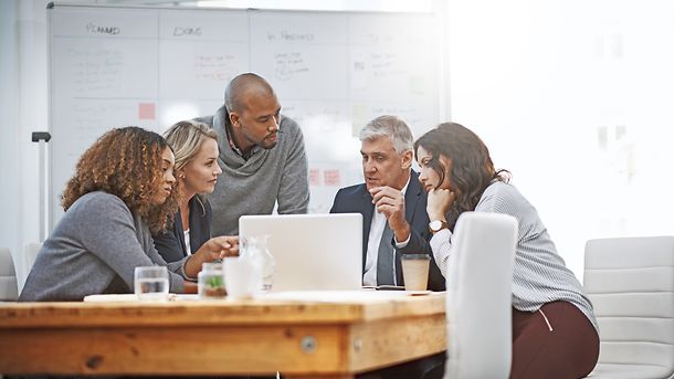 Consultants diskutieren internationale und europäische Ausschreibungen